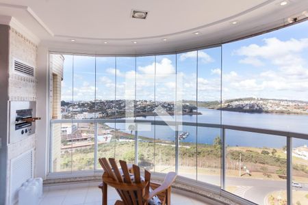 Varanda gourmet sala de apartamento à venda com 5 quartos, 388m² em Alphaville, Nova Lima