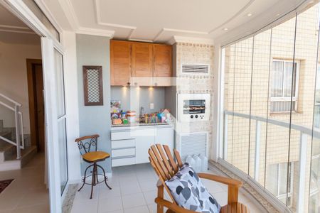 Varanda gourmet sala de apartamento à venda com 5 quartos, 388m² em Alphaville, Nova Lima