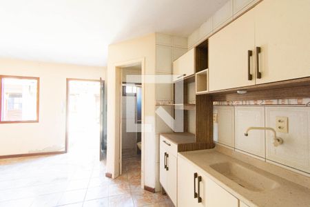 Sala/Cozinha de casa de condomínio à venda com 1 quarto, 65m² em Nossa Senhora das Gracas, Canoas