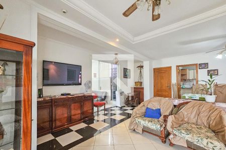 Sala de apartamento para alugar com 3 quartos, 230m² em Jardim Santa Genoveva, Guarujá