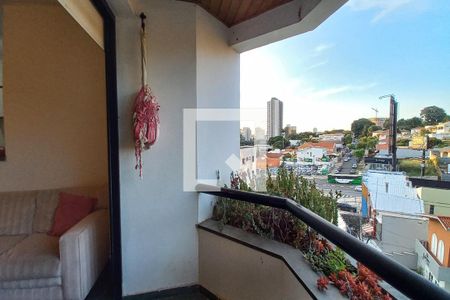 Varanda da sala de apartamento para alugar com 1 quarto, 60m² em Nova Campinas, Campinas
