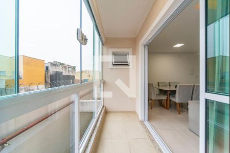 Varanda da Sala de casa de condomínio à venda com 3 quartos, 127m² em Vila Helena, Santo André