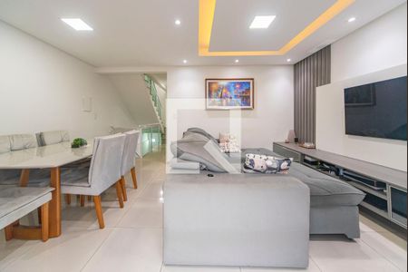 Sala de casa de condomínio à venda com 3 quartos, 127m² em Vila Helena, Santo André