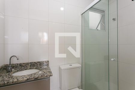 Banheiro de apartamento à venda com 1 quarto, 34m² em Vila Nova Manchester, São Paulo