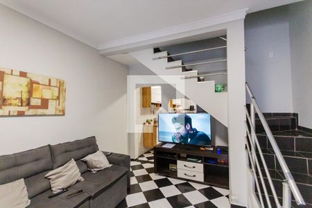 Sala de casa à venda com 4 quartos, 185m² em Vila Lucinda, Santo André