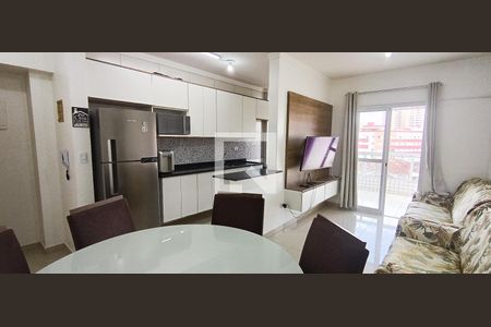 Sala de apartamento para alugar com 2 quartos, 65m² em Nova Mirim, Praia Grande