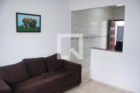 Sala de casa de condomínio para alugar com 1 quarto, 52m² em Maracanã, Praia Grande