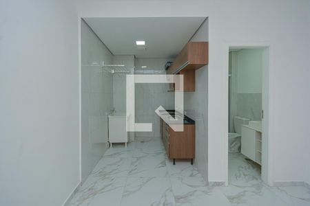 Cozinha e Área de Serviço de apartamento para alugar com 1 quarto, 26m² em Jardim Sabara, São Paulo