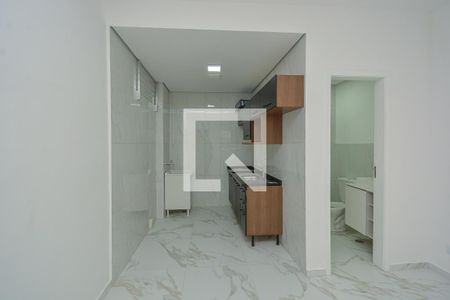 Cozinha e Área de Serviço de apartamento para alugar com 1 quarto, 26m² em Jardim Sabara, São Paulo