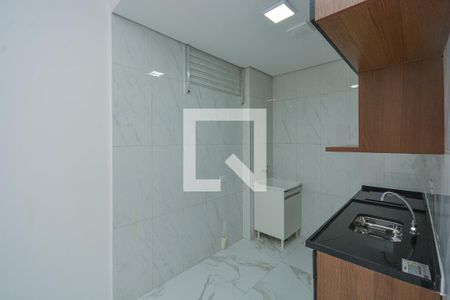 Cozinha e Área de Serviço de apartamento para alugar com 1 quarto, 26m² em Jardim Sabara, São Paulo