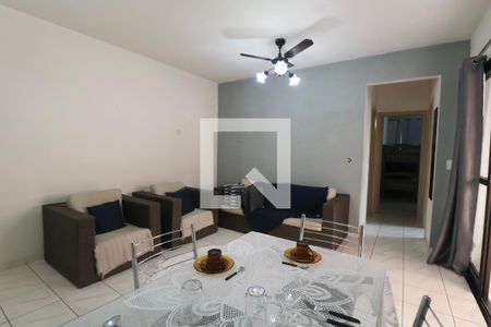 Sala de apartamento para alugar com 2 quartos, 70m² em Loteamento Joao Batista Juliao, Guarujá