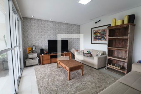 Sala de apartamento para alugar com 3 quartos, 159m² em Parque Enseada, Guarujá