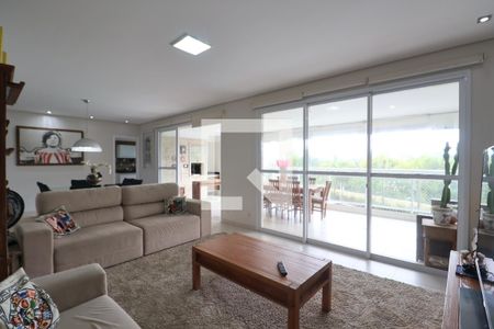 Sala de apartamento para alugar com 3 quartos, 159m² em Parque Enseada, Guarujá