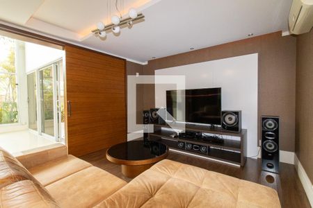 Sala de TV de casa de condomínio à venda com 4 quartos, 434m² em Condomínio Chácaras do Alto da Nova Campinas, Campinas