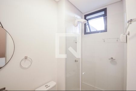 Banheiro de kitnet/studio à venda com 1 quarto, 26m² em Vila Campestre, São Bernardo do Campo