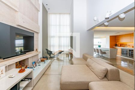 Sala de apartamento à venda com 4 quartos, 220m² em Vila Castela, Nova Lima