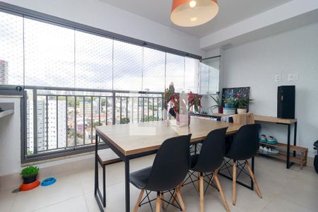 Sala - Varanda de apartamento à venda com 2 quartos, 71m² em Jardim Caravelas, São Paulo