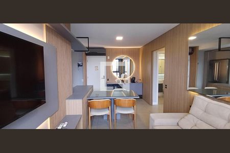 Sala de apartamento para alugar com 2 quartos, 70m² em Balneario, Florianópolis
