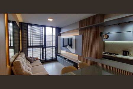 Sala de apartamento para alugar com 2 quartos, 70m² em Balneario, Florianópolis