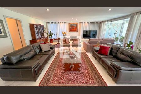 Sala de casa de condomínio à venda com 5 quartos, 400m² em Alphaville, Nova Lima