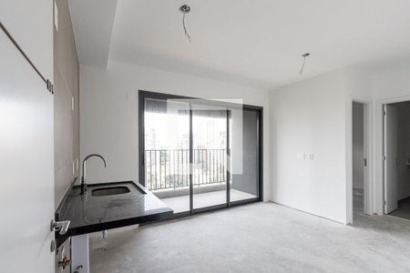 Sala/Cozinha de apartamento à venda com 1 quarto, 41m² em Jardim Vera Cruz, São Paulo