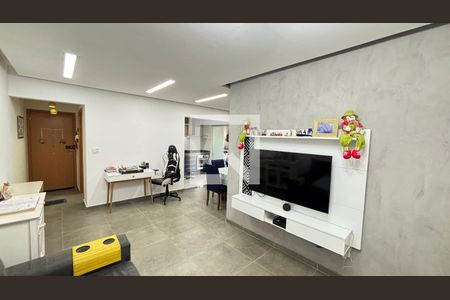 Sala de apartamento à venda com 3 quartos, 97m² em Vila Scarpelli, Santo André