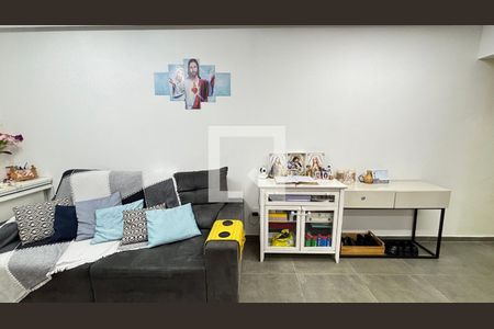 Sala de apartamento à venda com 3 quartos, 97m² em Vila Scarpelli, Santo André