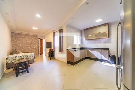 Sala de apartamento à venda com 2 quartos, 120m² em Vila Curuçá, Santo André