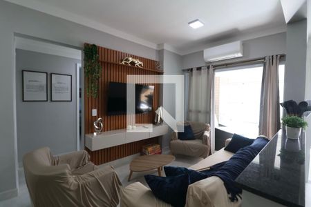 Sala de apartamento para alugar com 3 quartos, 89m² em Vila Alzira, Guarujá
