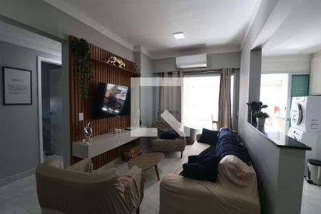 Sala de apartamento para alugar com 3 quartos, 89m² em Vila Alzira, Guarujá