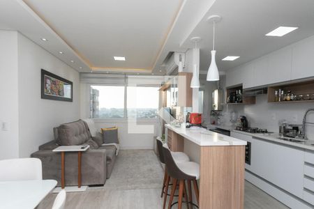 Sala de apartamento à venda com 2 quartos, 62m² em São Sebastião, Porto Alegre