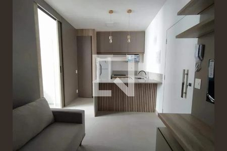 Sala de apartamento para alugar com 1 quarto, 40m² em Paquetá, Belo Horizonte