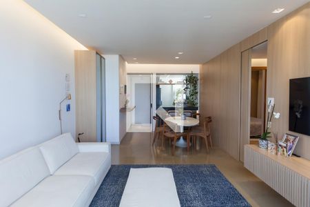 Sala de apartamento à venda com 2 quartos, 103m² em Vila da Serra, Nova Lima