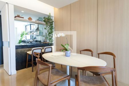 Sala de Jantar de apartamento à venda com 2 quartos, 103m² em Vila da Serra, Nova Lima