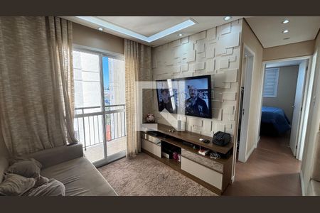 Sala de apartamento à venda com 2 quartos, 50m² em Jardim Monte Libano, Santo André