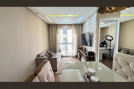 Sala de apartamento à venda com 2 quartos, 50m² em Jardim Monte Libano, Santo André