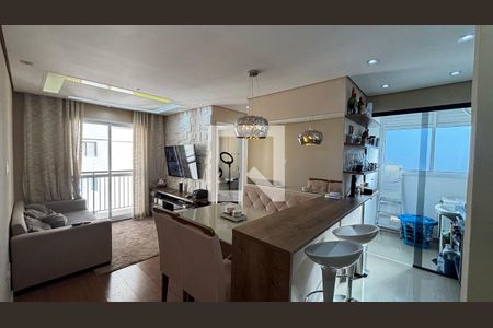 Sala de apartamento à venda com 2 quartos, 50m² em Jardim Monte Libano, Santo André