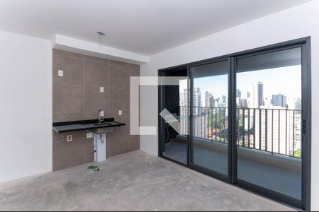 Sala/Cozinha de apartamento à venda com 1 quarto, 41m² em Jardim Vera Cruz, São Paulo