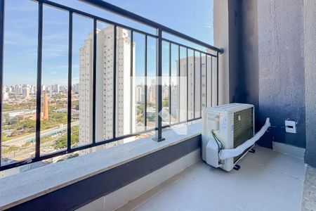 Varanda da Sala de apartamento à venda com 1 quarto, 33m² em Vila São José, São Paulo