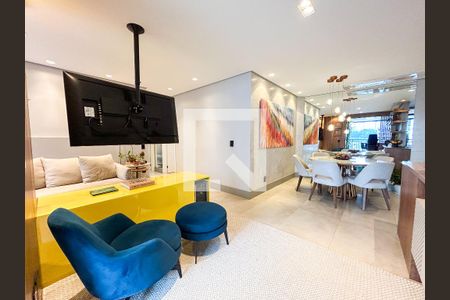 Sala de estar/Sala de Jantar de apartamento à venda com 2 quartos, 84m² em Santo Amaro, São Paulo