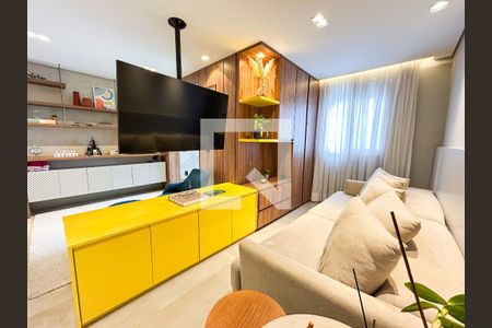 Sala de apartamento à venda com 2 quartos, 84m² em Santo Amaro, São Paulo