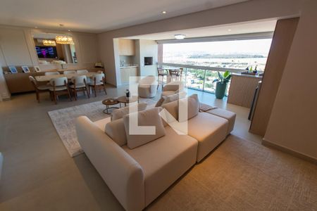 Sala de apartamento à venda com 3 quartos, 140m² em Parque dos Pomares, Campinas