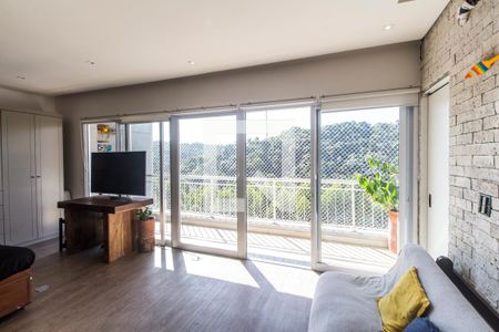 Sala de apartamento à venda com 1 quarto, 50m² em Residencial Tambore Iii, Santana de Parnaíba