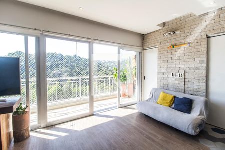 Sala de apartamento à venda com 1 quarto, 50m² em Residencial Tambore Iii, Santana de Parnaíba