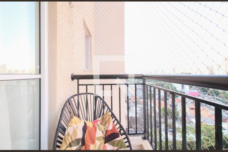 Varanda da Sala de apartamento à venda com 2 quartos, 50m² em Vila Praia, São Paulo