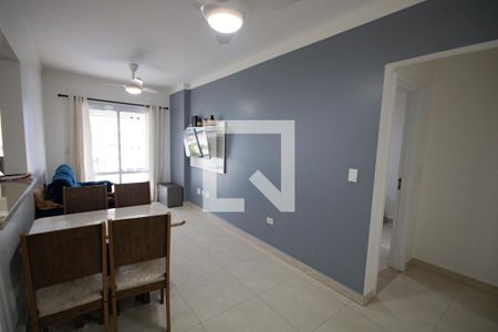 Sala de apartamento para alugar com 1 quarto, 55m² em Vila Caiçara, Praia Grande