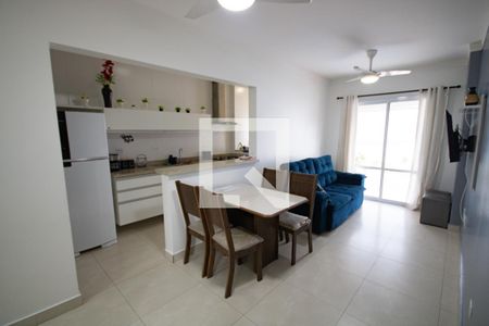 Sala de apartamento para alugar com 1 quarto, 55m² em Vila Caiçara, Praia Grande