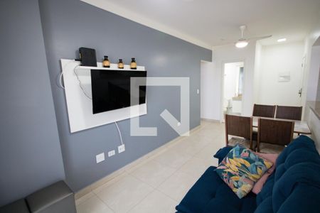 Sala de apartamento para alugar com 1 quarto, 55m² em Vila Caiçara, Praia Grande