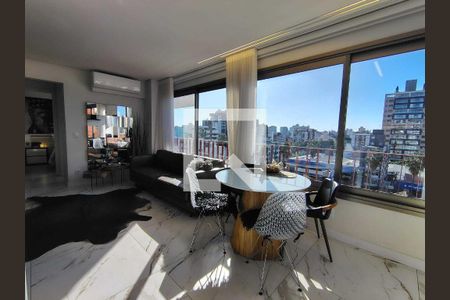 Sala de Jantar de apartamento à venda com 1 quarto, 44m² em Menino Deus, Porto Alegre