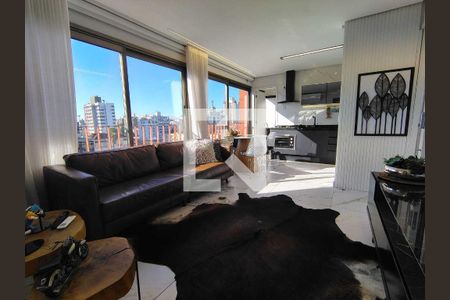 Sala de apartamento à venda com 1 quarto, 44m² em Menino Deus, Porto Alegre